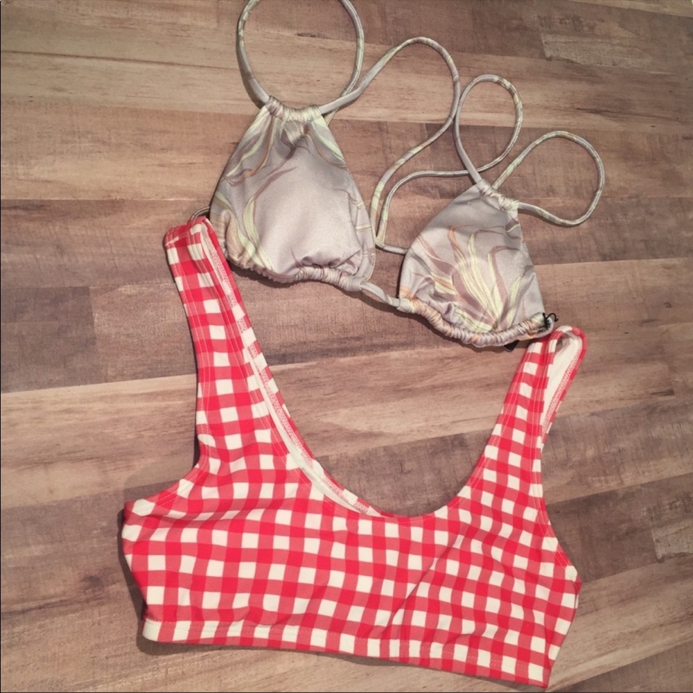 L.A hearts & forever 21 bikini top set of 2 so S